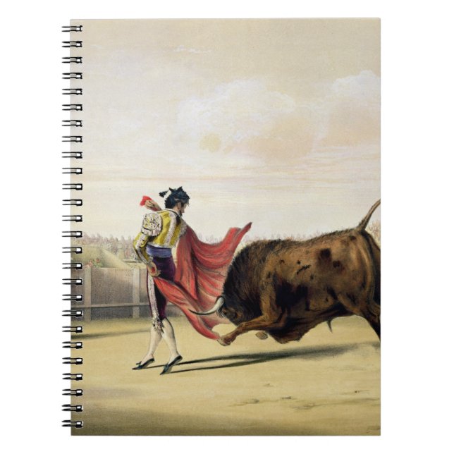 La Suerte de la Capa, 1865 (colour litho) Notebook (Front)