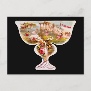 La Sylphide bourbon whiskey label Postcard