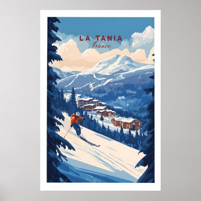 La Tania Ski Print 1 (Front)