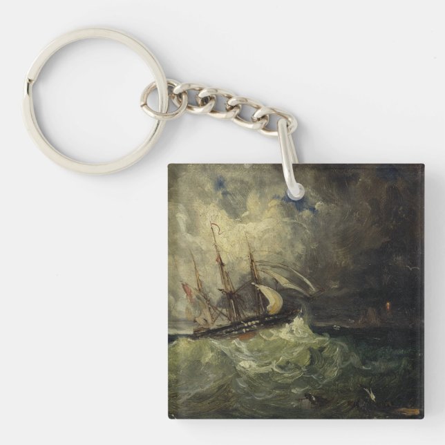 La Tempête – Félix Ziem Key Ring (Front)