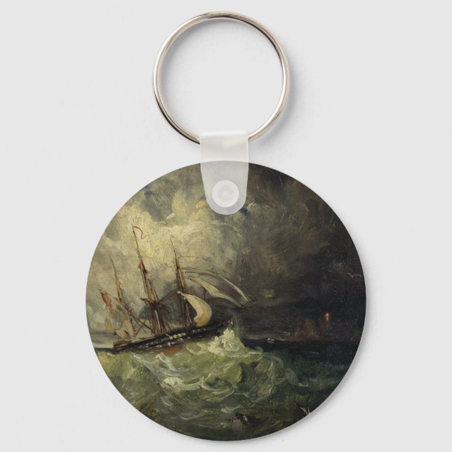 La Tempête – Félix Ziem Key Ring (Front)