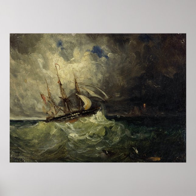 La Tempête – Félix Ziem Poster (Front)