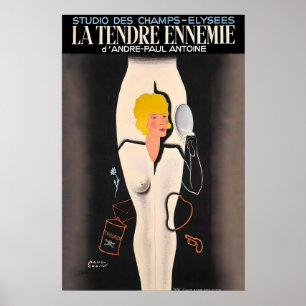 La Tendre Ennemie 1936  Studio des Champs-Elysees Poster