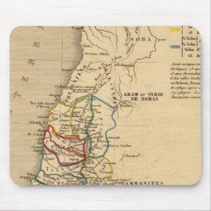 La Terre Sainte partagee en 12 tribus Mouse Pad