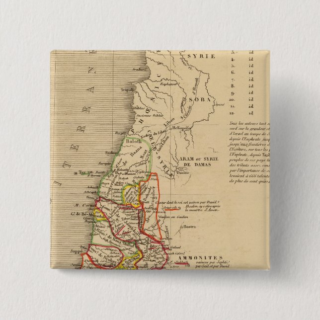 La Terre Sainte sous Salomon 15 Cm Square Badge (Front)