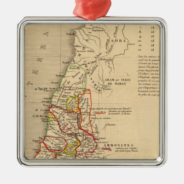 La Terre Sainte sous Salomon Metal Ornament (Front)