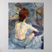 La Toilette Rousse - Toulouse-Lautrec Painting