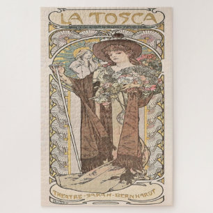 La Tosca: An Art Nouveau by Mucha Jigsaw Puzzle