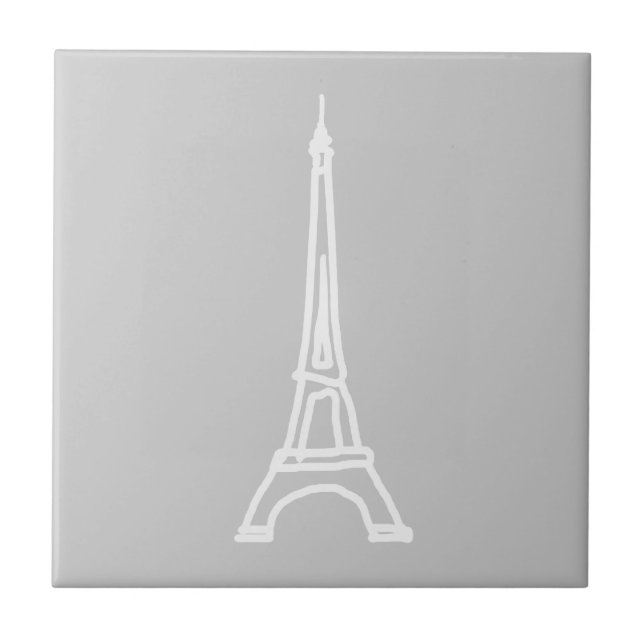 La Tour Eiffel Ceramic Tile (Front)