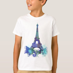 La tour Eiffel  colour splash T-Shirt