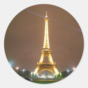 La Tour Eiffel, Eiffel Tower - Paris, France Classic Round Sticker