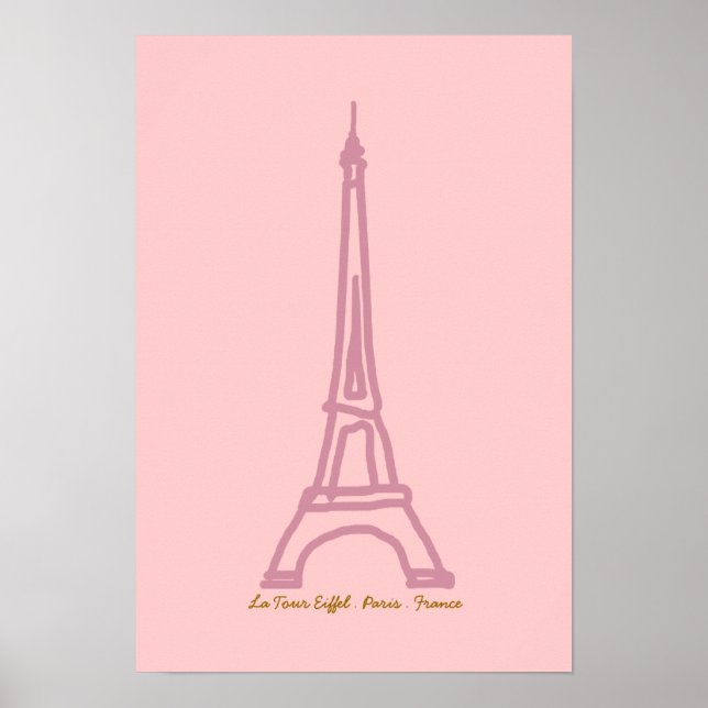 La Tour Eiffel  France Paris Poster (Front)