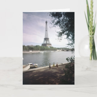 La Tour Eiffel. Paris, vers 1960. Card