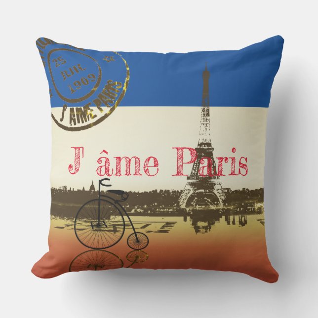 La Tour Eiffel Poster Cushion (Front)