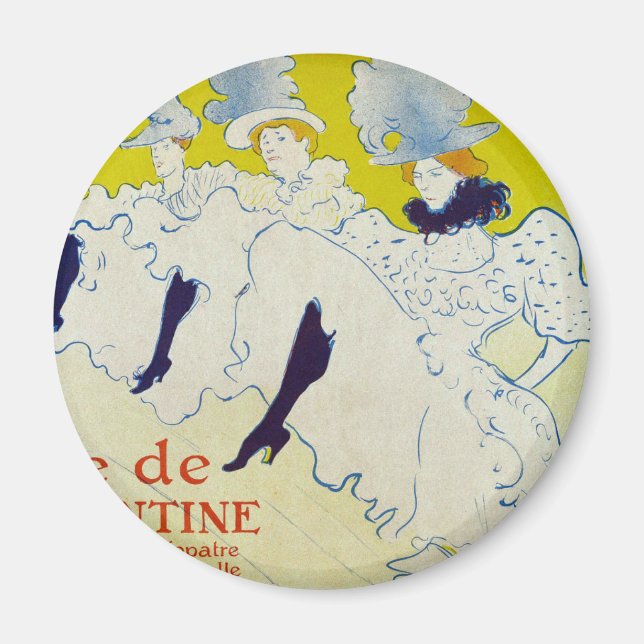 La Troupe de Mlle Eglantine by Toulouse Lautrec Magnet (Front)