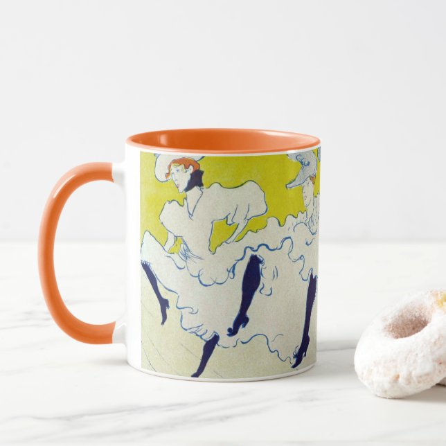 La Troupe de Mlle Eglantine by Toulouse Lautrec Mug (With Donut)