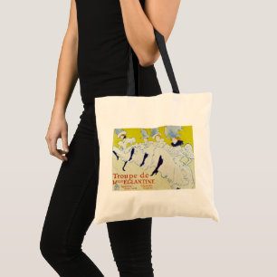 La Troupe de Mlle Eglantine by Toulouse Lautrec Tote Bag