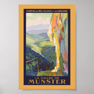 La Vallée de Munster Vintage Poster 1925