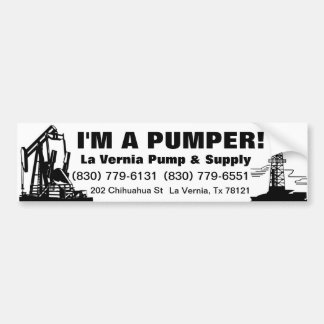 La Vernia Pump Bumper Sticker