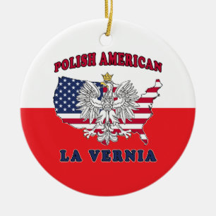 La Vernia Texas Polish American Ceramic Ornament