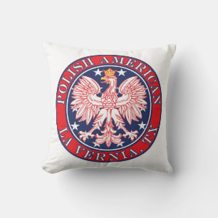 La Vernia Texas Polish American Eagle Cushion