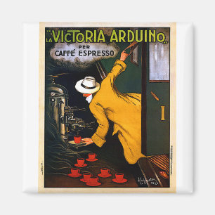 La Victoria Arduino Caffe Expresso Vintage Poster Magnet