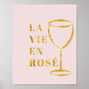 La Vie and Rose Poster