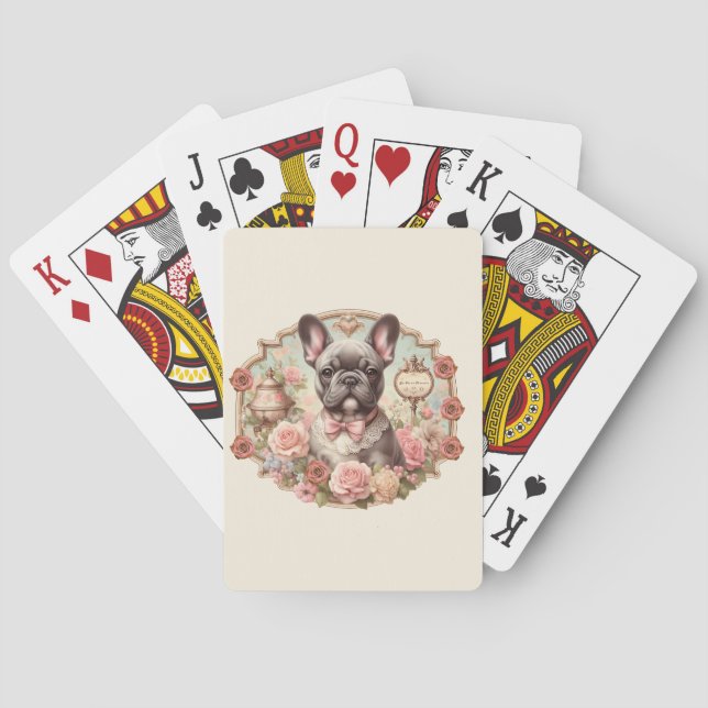 La Vie en Frenchie dog Playing Cards (Back)