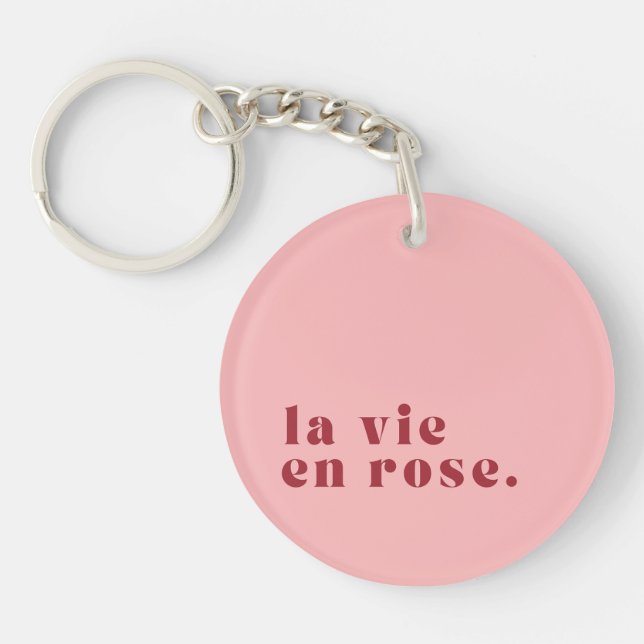 La vie en rose French Quote Key Ring (Front)