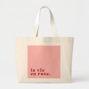 La vie en rose French Quote Large Tote Bag