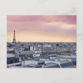 La Vie En Rose Paris Eiffel Tower Postcard