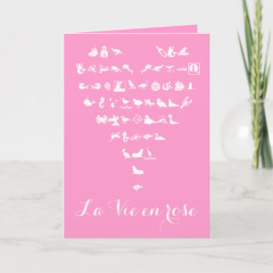 La Vie en Rose Valentine's day Greeting Card