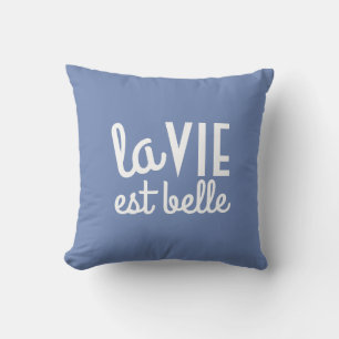 La Vie est Belle Reversible French Pillow