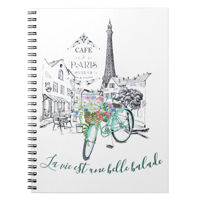 La vie est une belle balade notebook (Front)