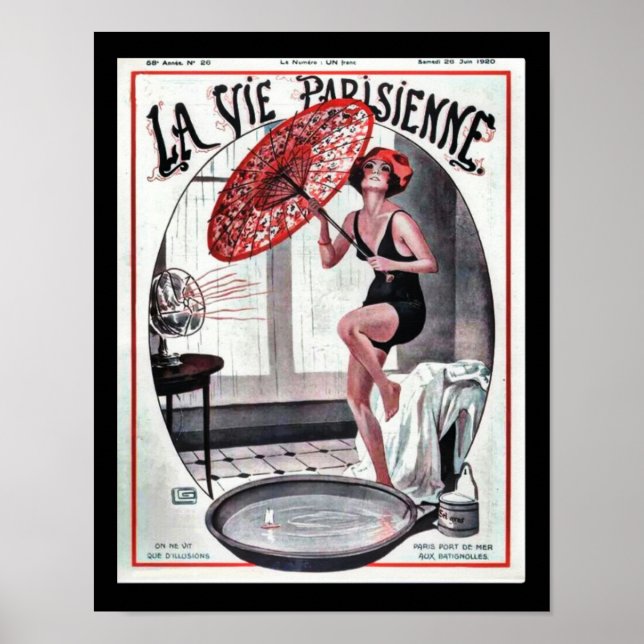 La Vie Parisienne 1920's Deco Poster (Front)