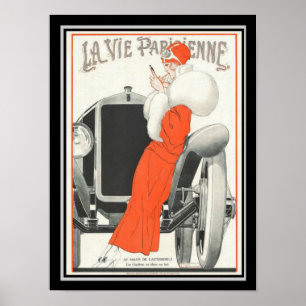 La Vie Parisienne Art Deco Poster 12 x 16