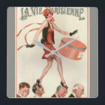 La Vie Parisienne Art Deco Wall Clock<br><div class="desc">Vintage Roaring Twenties French Art Deco La Vie Parisienne Wall Clock</div>