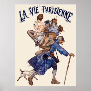 La Vie Parisienne - Un débrouillard ou...le sac à  Poster