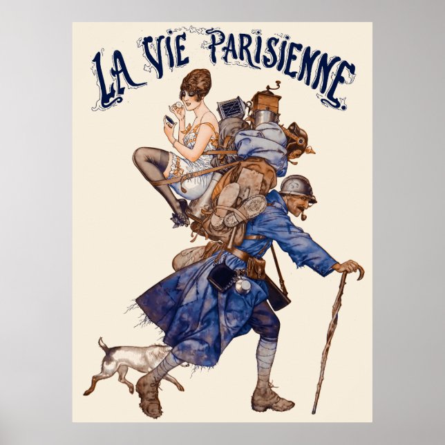 La Vie Parisienne - Un débrouillard ou...le sac à  Poster (Front)