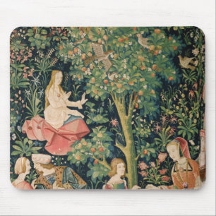 La Vie Seigneuriale: Scene Galante, c.1500 Mouse Pad