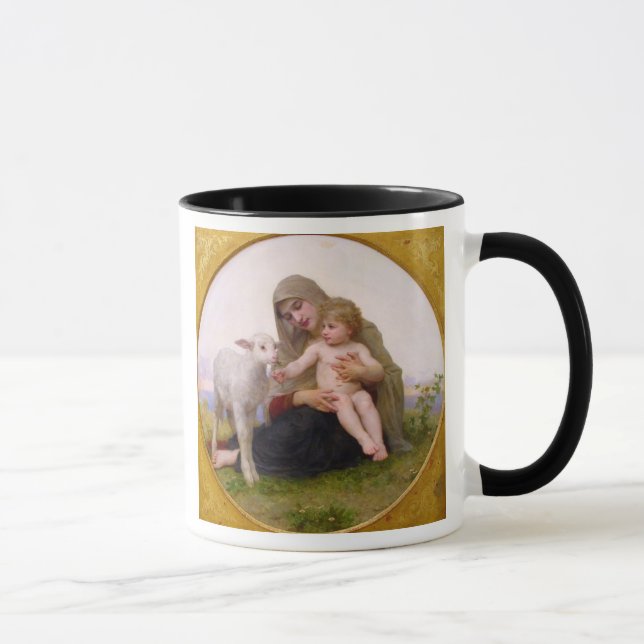 La_Vierge_a_Lagneau - round in frame.jpg, Holy ... Mug (Right)
