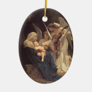 La Vierge Aux Anges Ceramic Tree Decoration