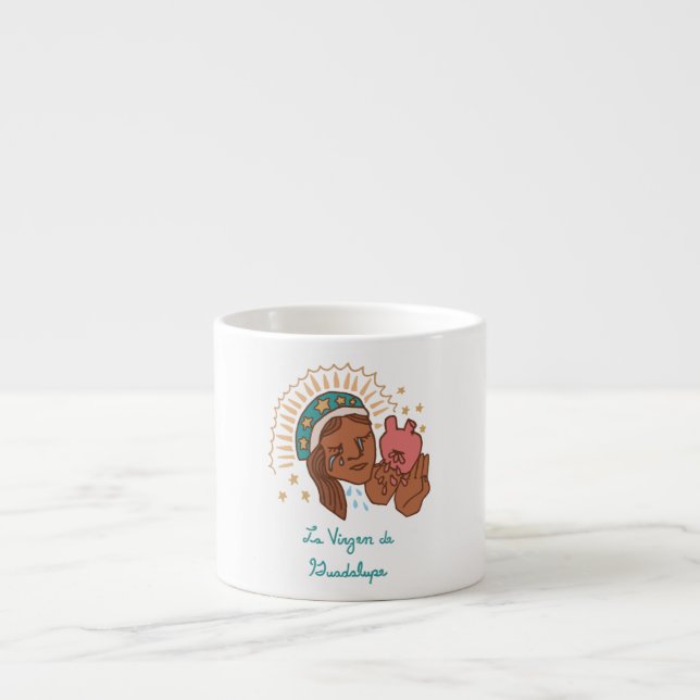 La Virgen de Guadalupe Espresso Cup (Front)