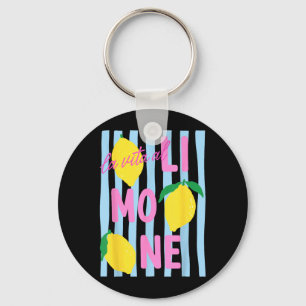 La Vita Al Limone Funny Italian Lemon Fruit Summer Key Ring