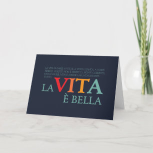 La vita è bella card