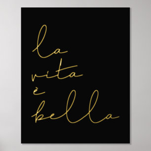 La vita è bella foil prints