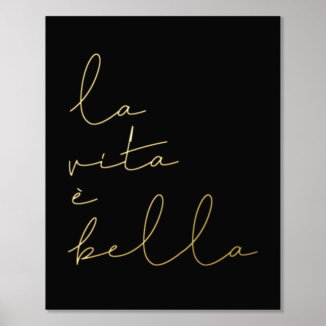 La vita è bella foil prints (Front)