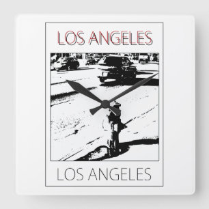LA water pump Square Wall Clock