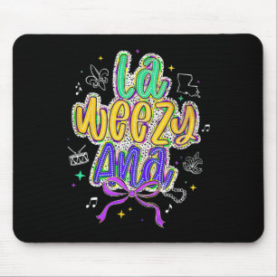 La Weezy Ana Mardi Gras Fat Tuesday Coquette  Mouse Pad