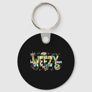 La Weezy Ana Mardi Gras Louisiana Fat Tuesday Men  Key Ring